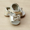 Angel Baby Girls Gold Double Bow Sandal - Petitfoot.com