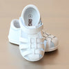 Angel Baby Boys White Leather Lattice Fisherman Sandal