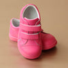 L'Amour Girls Fuchsia Double Strap Fashion Sneaker