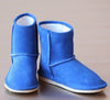 L'Amour Girls Blue Faux Shearling Boot