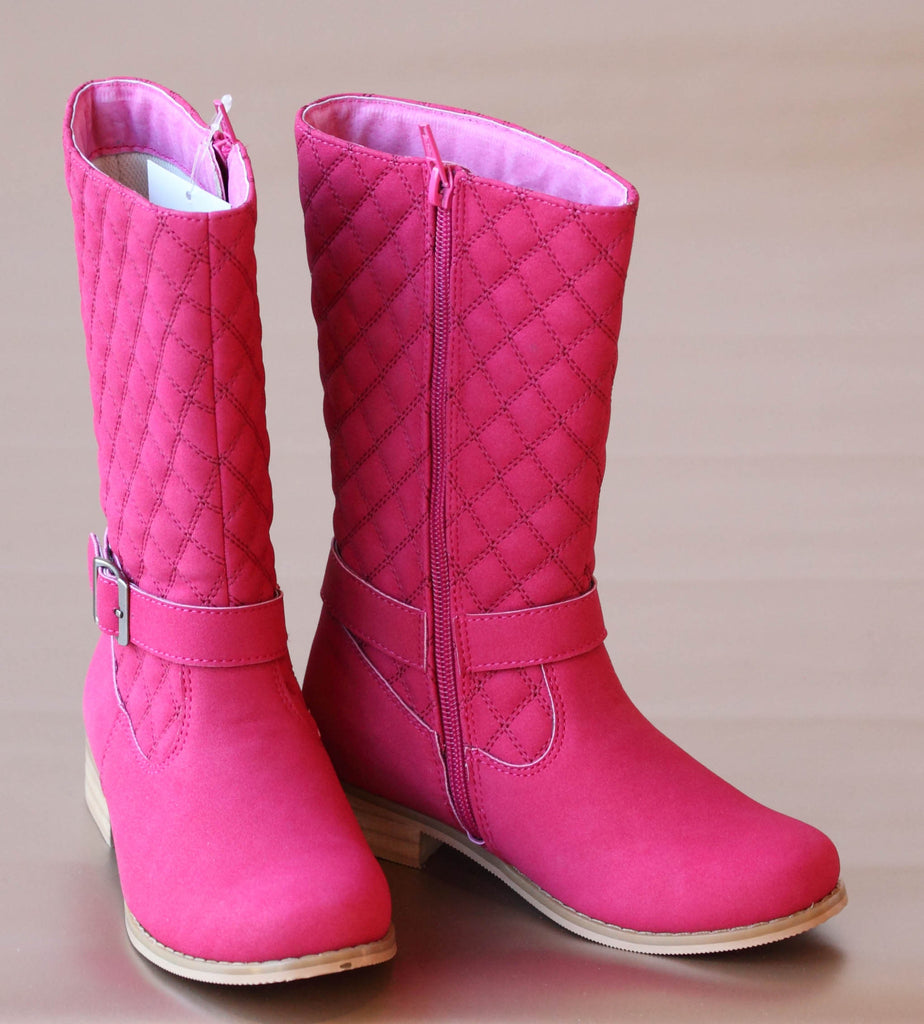 Girls buckle deals boots