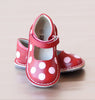 Angel Baby Girls Red Leather Polka Dot Mary Jane